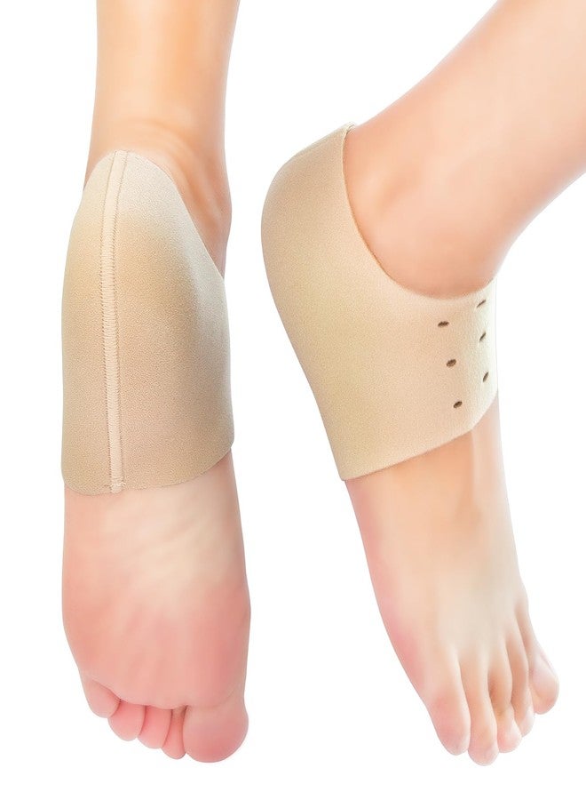 Niupiour Heel Protectors Cups for Plantar Fasciitis, Gel Heel Cushion Cover for Heel Spur, Cracked Heel, Soft Heel Sock Inserts Pads Relieve Heel Pain for Men and Women (Small Size) - Image 1